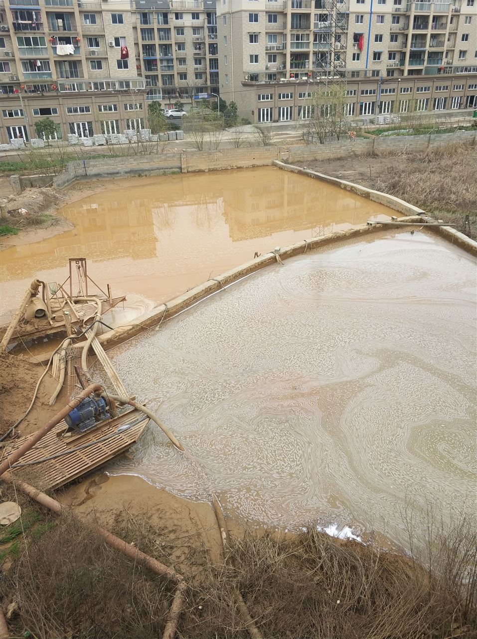 紫金沉淀池淤泥清理-厂区废水池淤泥清淤