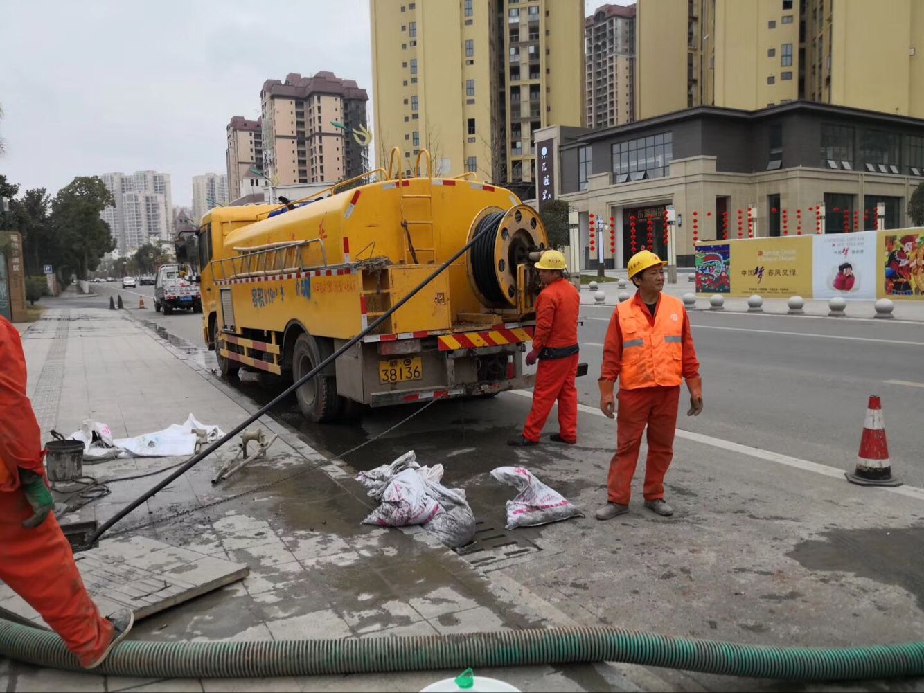 紫金排污管道清淤-管道清洗